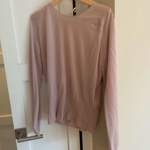 Iro - purple lilac cashmere lightweight crew neck knit sweater top XS 0/2